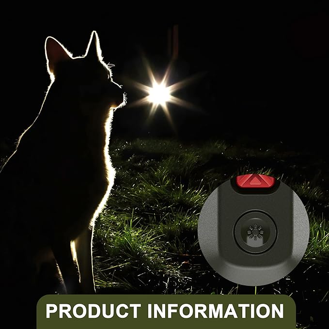 Dog Barking Control Devices – Enhanced Ultrasonic Rechargeable Anti-Barking Device with LED Strobe Light, Handheld Dog