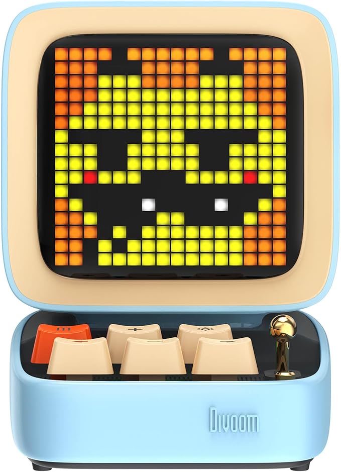 Divoom DitooMic Bluetooth Speaker Microphone Karaoke Function - Blue