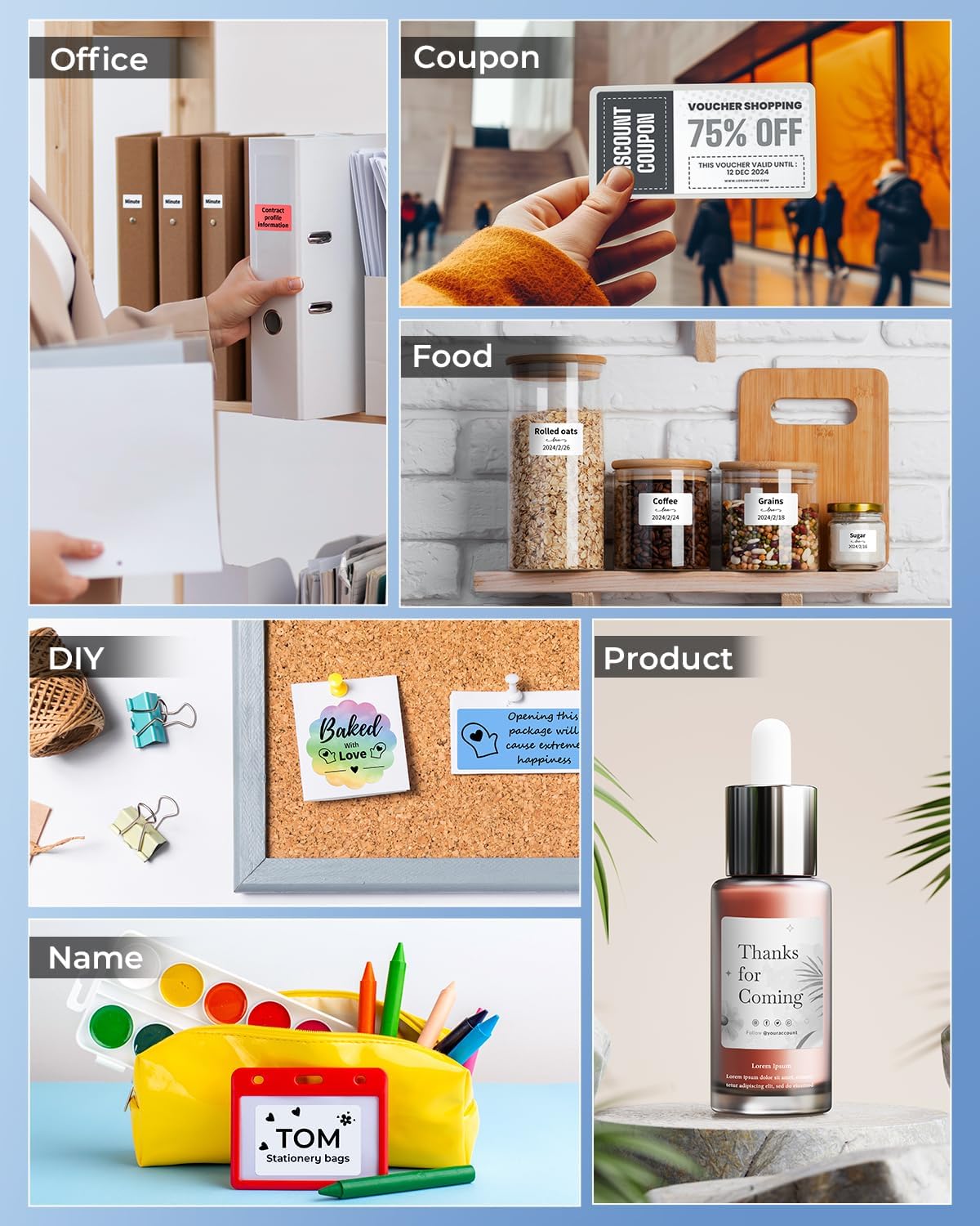 Phomemo Label Maker M220, 3 Inch Barcode Label Maker Printer,Sticker Label Maker Machine for Barcode, Name, Address, Mailing, Small Business, Compatible with Phones&PC, Support Arabic and English