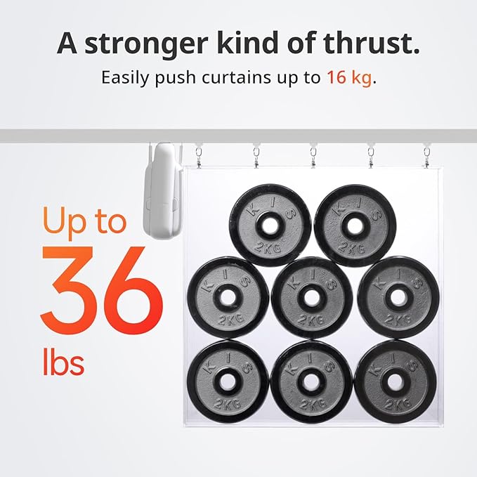 SwitchBot Smart Curtain Opener – Bluetooth Remote Control with App/Timer (Curtain 3, U Rail)