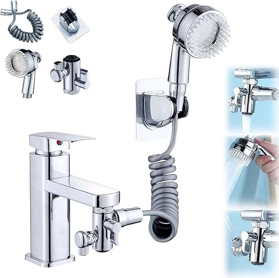 Multifunction Universal Water Taps, 3-in-1 Sink Faucet Sprayer, 1080° Swivel Robotic Arm Extension Faucet Aerator, Multi-Function Faucet