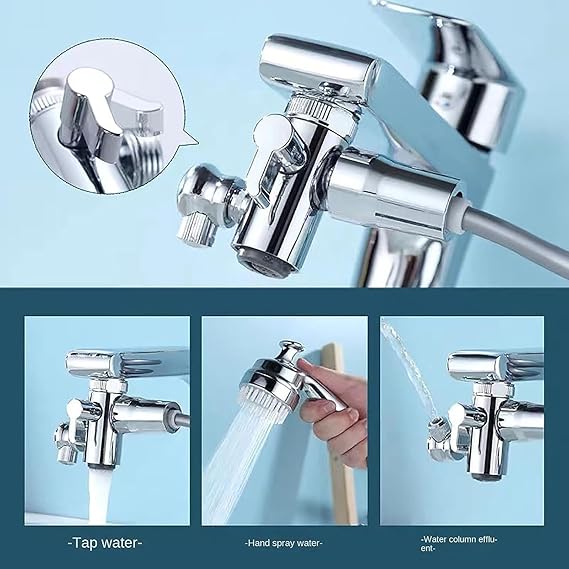 Multifunction Universal Water Taps, 3-in-1 Sink Faucet Sprayer, 1080° Swivel Robotic Arm Extension Faucet Aerator, Multi-Function Faucet