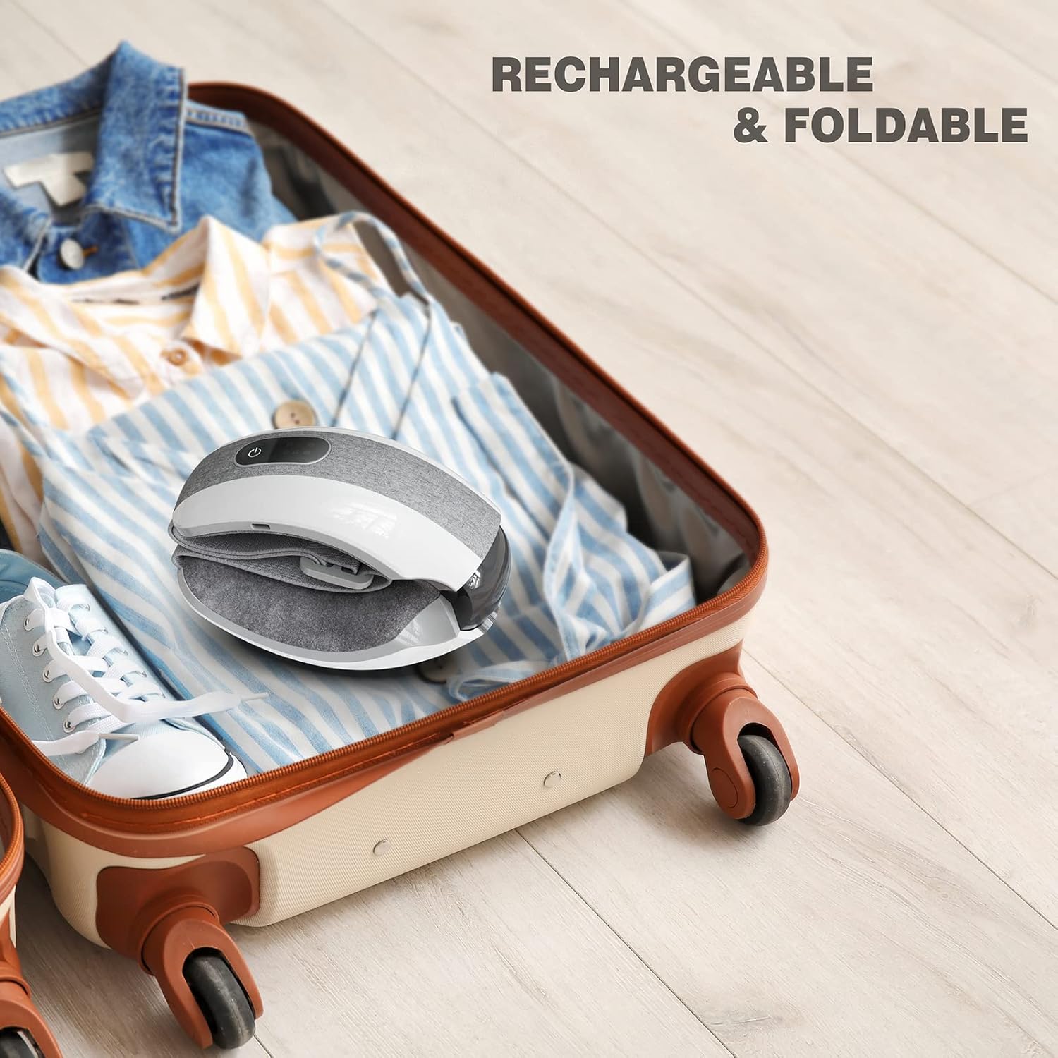 Cotsoco Eye Massager with Heat Vibration,Rechargeable Bluetooth Music Sleep Masks for Relax Migraines,Reduce Eye Bags Dark Circles Eye Strain Dry Eyes Improve Sleep