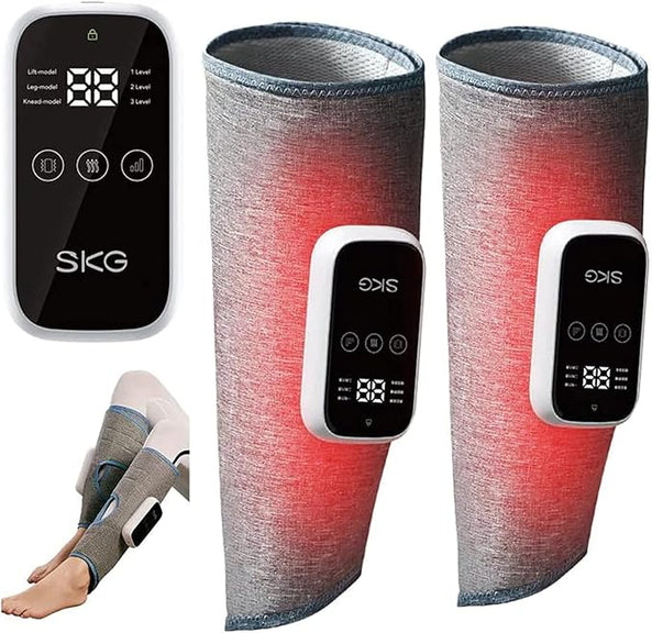 SKG 2PCS BM3-E Leg Massager Calf Massager Heating Compress Leg Protector Air Pressure Kneading Wireless Portable Relaxation Kneading Leg