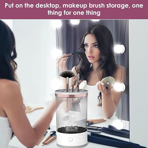Makeup Brushes Cleaner Electric Makeup Brush Cleaner Makeup Brush Cleaner With 360 Degree Rotation Make Up Brush Cleaner