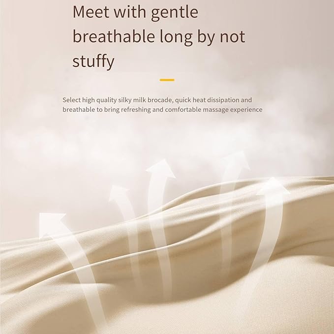 Cervical Spine Massager, Household Waist Back and Neck Massage Pillow, Multi-Function Neck and Shoulder Massager Pillow,Yellow-Plug-in-model