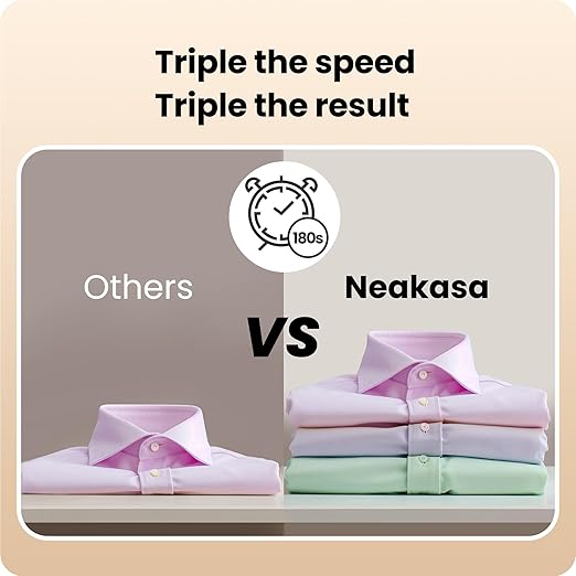 Neakasa Magic 1 Steamer Steamer with Suction Function, Portable Travel Steamer, 2300 Pa Suction Power, 2 Removable Water Tanks, 30 Seconds Heating, Steam Iron 2 in 1