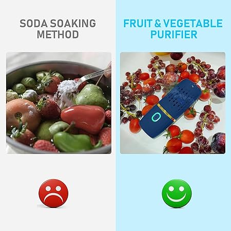ADAK Wireless Fruit and Vegetable Purifier - Hydroxyl Ion Cleaner CX-2201, Efficient Fruit and Veg Cleaning Machine