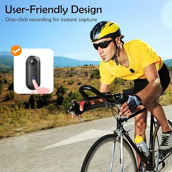 Body Camera, New 2025 Body Camera, 1080P/4K HD Pocket Action Camera, 170° Wide Angle, with Audio and Video Recording, Portable for Cycling, Diving