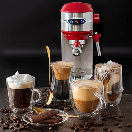 Mebashi™ Espresso Coffee Maker ECM-2026, 1.25L / 20Bar Pressure