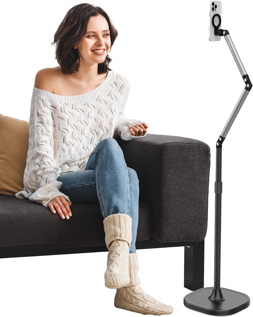 Magnetic Floor Stand for Phone & Tablet by TELESIN