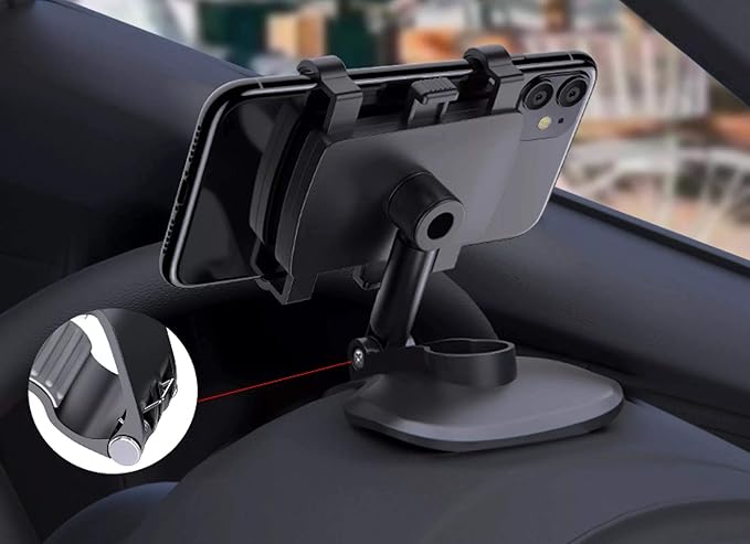 Yesido C101 Premium Quality Universal Car Dashboard Holder – 900° Free Rotation Fashionable Mobile Phone Car Mount