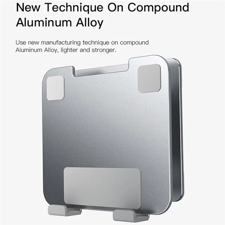 Aluminum Adjustable Laptop and Tablet Stand - Ergonomic Design, Air Vents, Portable Foldable Desktop Holder