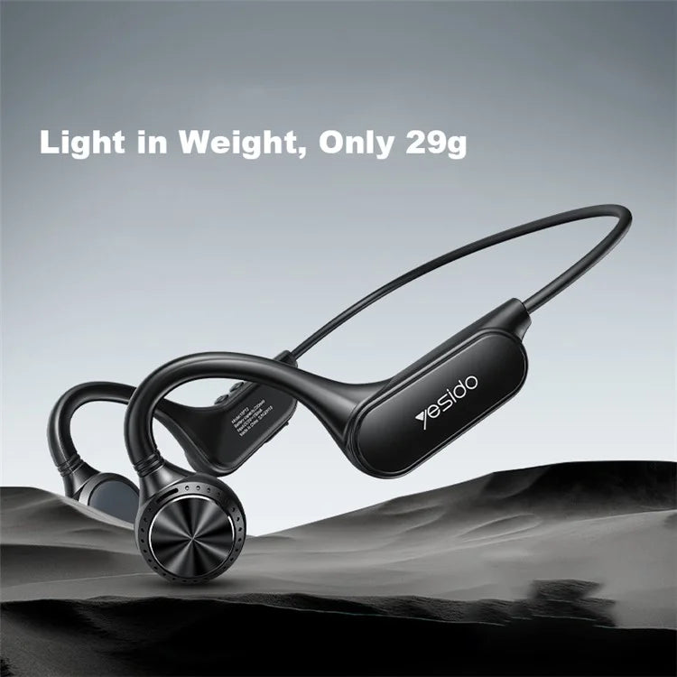Yesido YSP12 Bone Conduction Bluetooth Headphones, Wireless Neckband Sport Headset