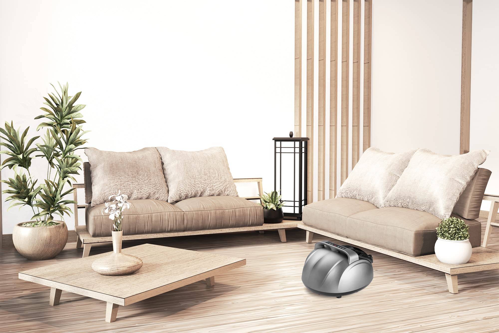 GLOBAL RELAXVITALZEN Mini Premium Electric Foot Massager 360 Massage I Pressure I Therapy I Compression Foot Pain Relief I Stimulates Blood Circulation