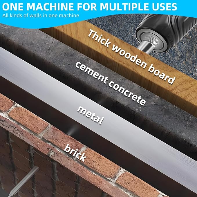 Concrete Nail Gun Comes with 50 steel nails Four Adjustable Levels of Force,Mini Portable Nail Gun for Woodworking and Home Improvement