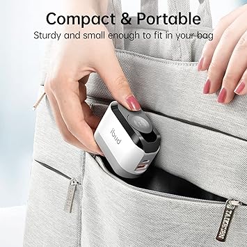 BUDI AC330WE  iPhone Fast Charger with Foldable Apple Watch Wireless Charging USB PD 38W Wall Charge Travel Charger for apple watch block wall charger