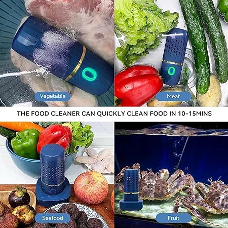 ADAK Wireless Fruit and Vegetable Purifier - Hydroxyl Ion Cleaner CX-2201, Efficient Fruit and Veg Cleaning Machine