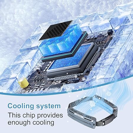 Waist Fan, Belt Fan, Portable Cooling Fan With Charging Function 15H Working Time, Strong Wind Power for Full Body Cooling fan, 3 Speeds, Shirt Fan for Jobsite, Farming, Fishing, Sports and Travelling