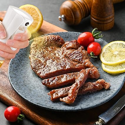 ZERNBER Oil Sprayer for Cooking, 7 Oz Olive Oil Sprayer Bottle Mister Oil Sprayer for Air Fryer, Salad, BBQ, Kitchen Baking, Roasting