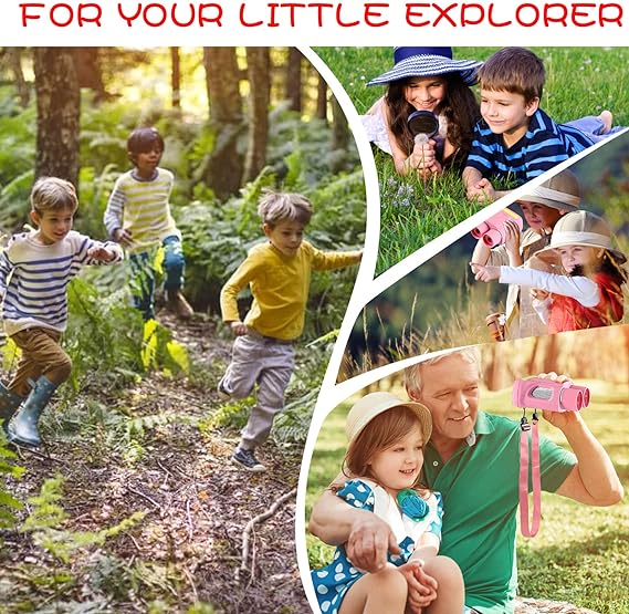 ADAK 2-in-1 Digital Microscope Telescope for Kids - 2" Screen, 720P Camera, Portable Stand & 32GB SD Card Included