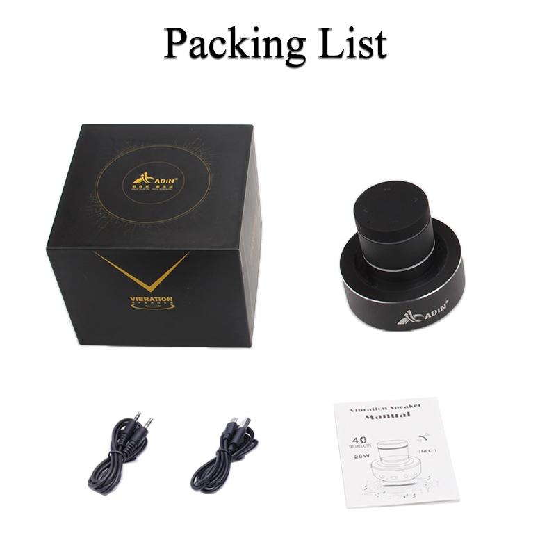 Click to open expanded view ADAK 26W Bluetooth Vibrating Speaker with Wireless Subwoofer - Portable Stereo Bass, NFC Handsfree with Mic