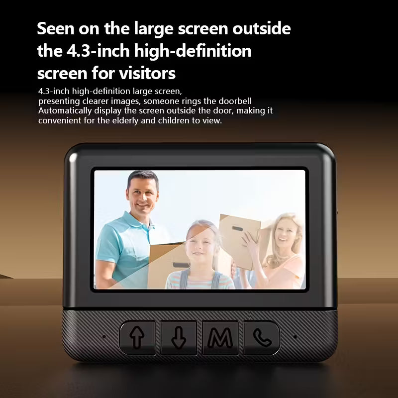 X6 Non-WiFi Video Doorbell: Auto Capture, Night Vision, and Long Battery Life Intercom System