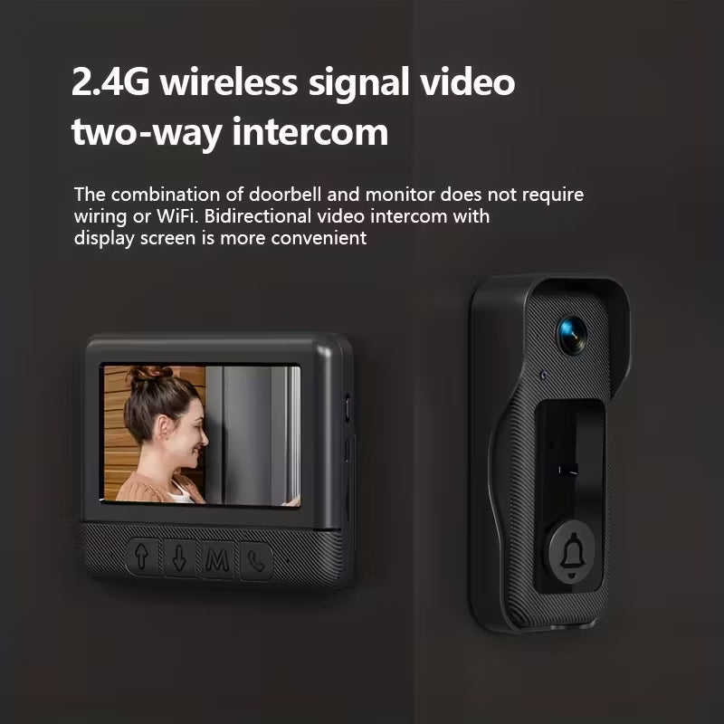 X6 Non-WiFi Video Doorbell: Auto Capture, Night Vision, and Long Battery Life Intercom System