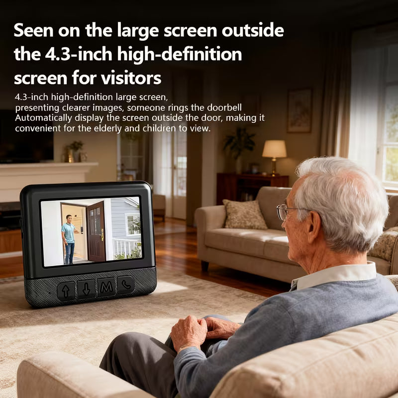 X6 Non-WiFi Video Doorbell: Auto Capture, Night Vision, and Long Battery Life Intercom System