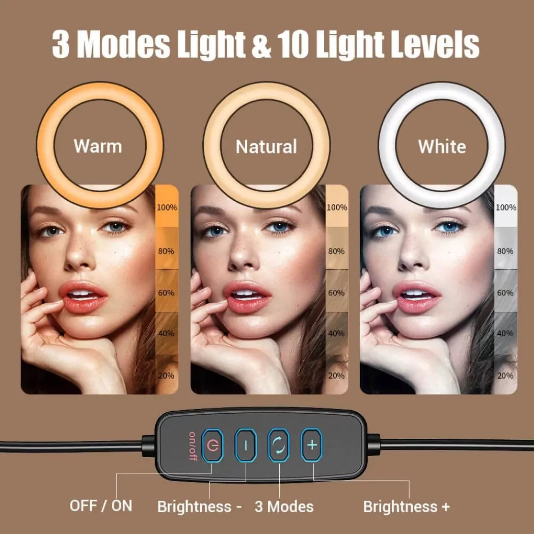 Apexel APL-FL20 Desk Mount Kit with Ring Light Kit