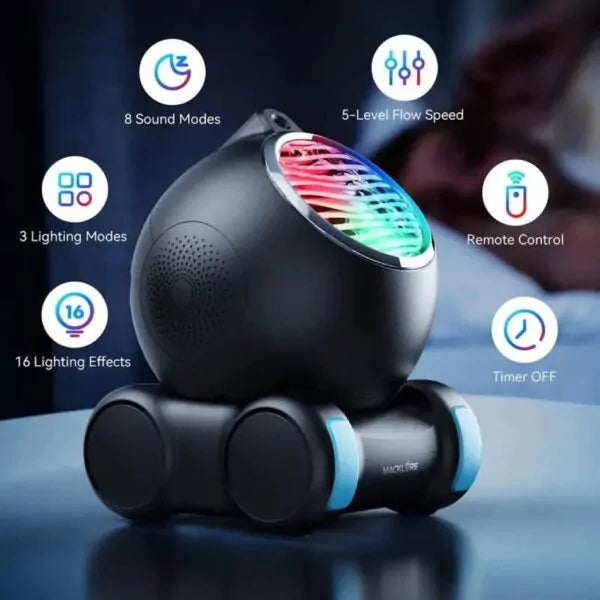 ADAK GP06 Pro Smart Music Galaxy Projector Lamp - APP Control, 15 Songs, Constellations and Star Projector for Bedroom, Christmas, and More