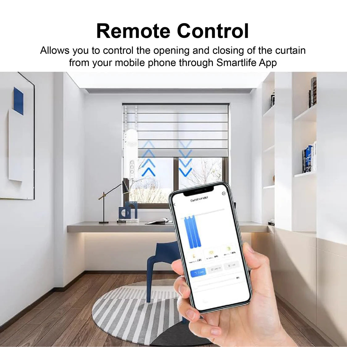 Solar Powered Electric Curtain Motor