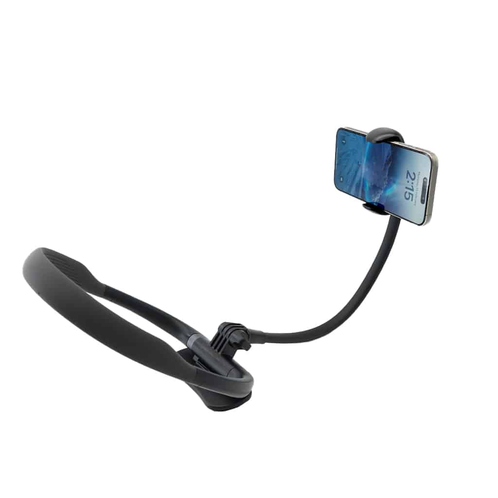 Magnetic Phone Holder - Adjustable, Rotatable, and Wearable Neckband for Hands-Free Use