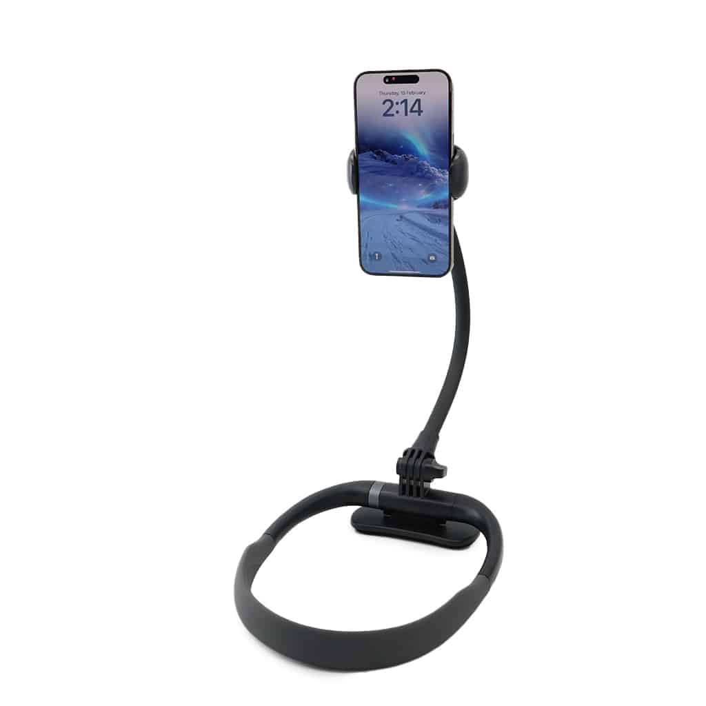 Magnetic Phone Holder - Adjustable, Rotatable, and Wearable Neckband for Hands-Free Use