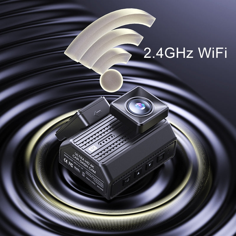 4K Dual Dash Camera Driving Recorder | High-Resolution Front and Rear Dash Cam with Night Vision, G-Sensor, Loop Recording, and 2 Inch IPS Screen