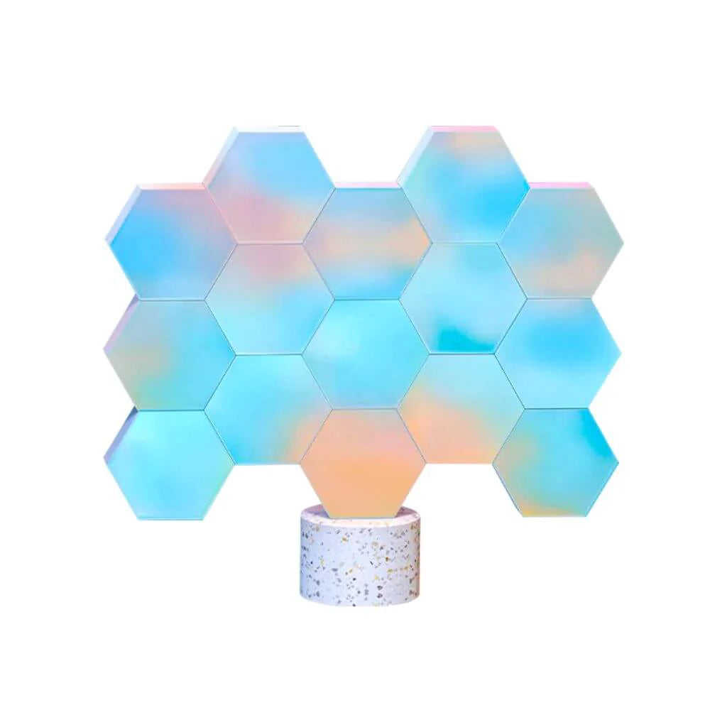 Cololight 10 Pack Hexagon LED Lights, Smart RGB Lights App & Remote Control, LED Light Panels Gaming Lights for Wall Music Sync, DIY Geometry Splicing Module, Compatiable with Alexa and Google Assistant