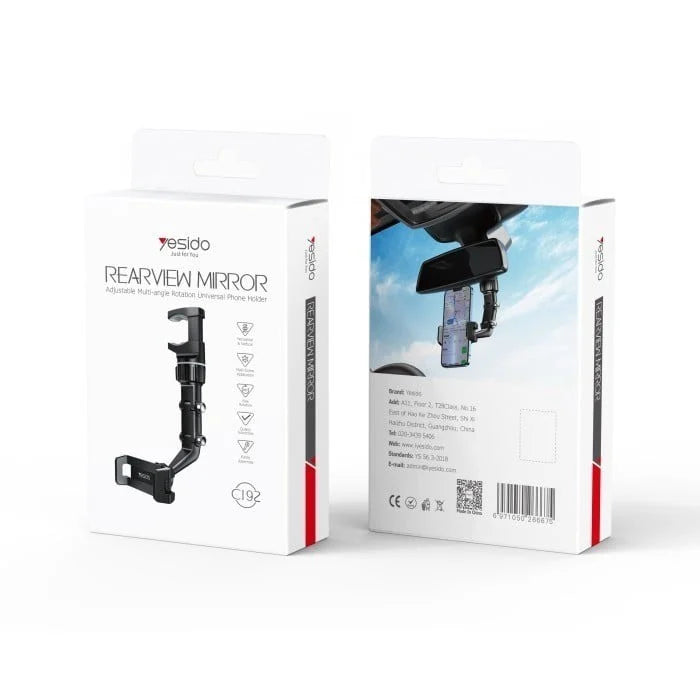 Yesido C192 Multifunctional Car Rearview Mirror Phone Holder