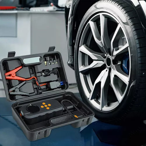 4 in 1 Portable Jump Starter With, Air Compressors, power bank, Small light, Operating voltage: 14.8V