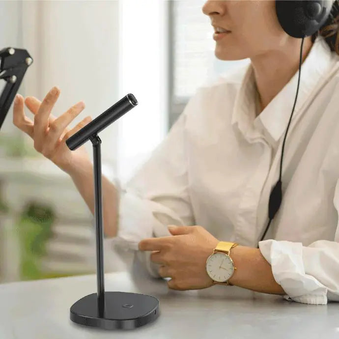 ADAK Desktop Tiltable USB Microphone with Built-in AI Noise Reduction Technology and Omnidirectional Pickup Pattern