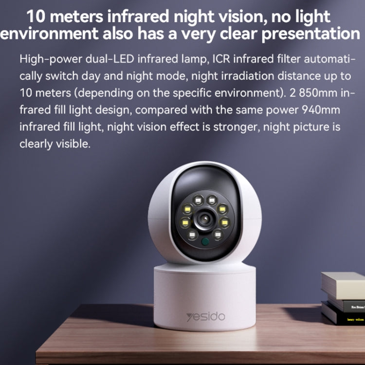 Smart Indoor HD Camera With Night Vision | 2 Mega Pixels | Resolation 1920×1080 | Yesido KM10 Indoor Camera