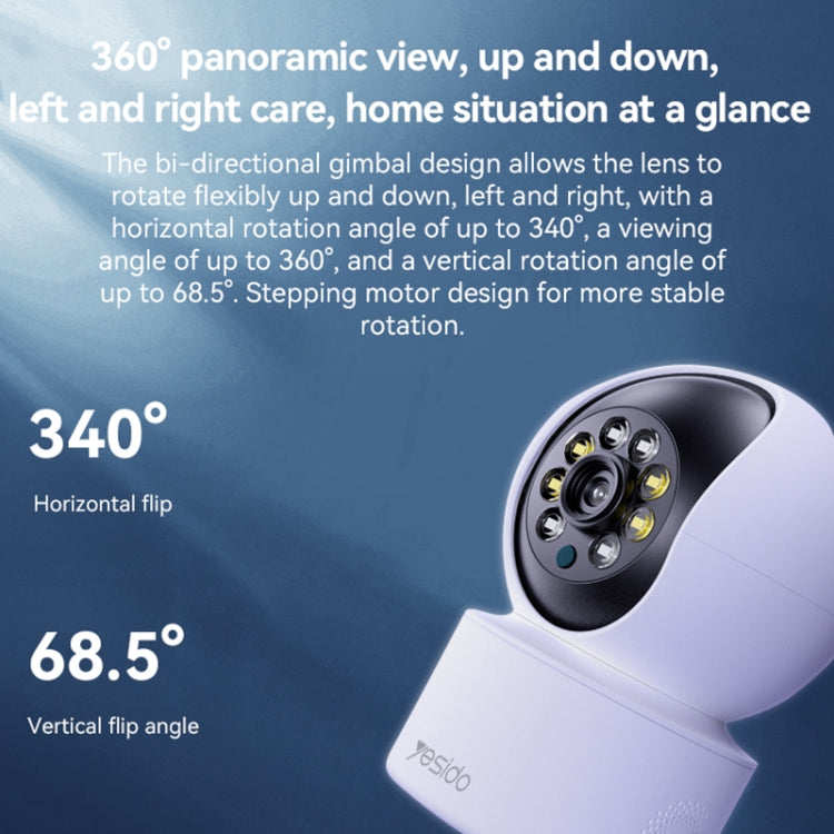 Smart Indoor HD Camera With Night Vision | 2 Mega Pixels | Resolation 1920×1080 | Yesido KM10 Indoor Camera