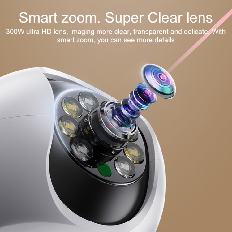 Yesido KM11 3.0MP Full Color Day and Night Smart 2.4G WIFI Camera, Specification:EU Plug