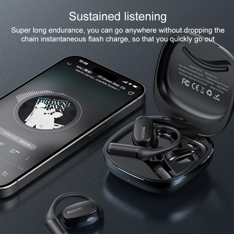 Yesido YSP18 OWS Open Wireless Bluetooth Earphone(Black)