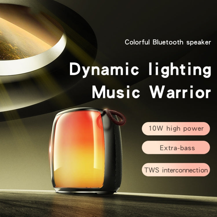 Yesido YSW20 Portable Bluetooth Speaker with RGB Light - Wireless Music Subwoofer, LED Colorful TWS Bluetooth Speaker, Bluetooth 5.3