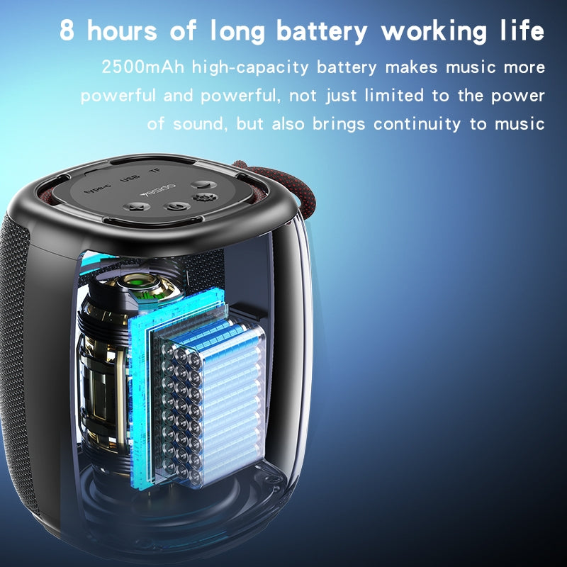 Yesido YSW20 Portable Bluetooth Speaker with RGB Light - Wireless Music Subwoofer, LED Colorful TWS Bluetooth Speaker, Bluetooth 5.3