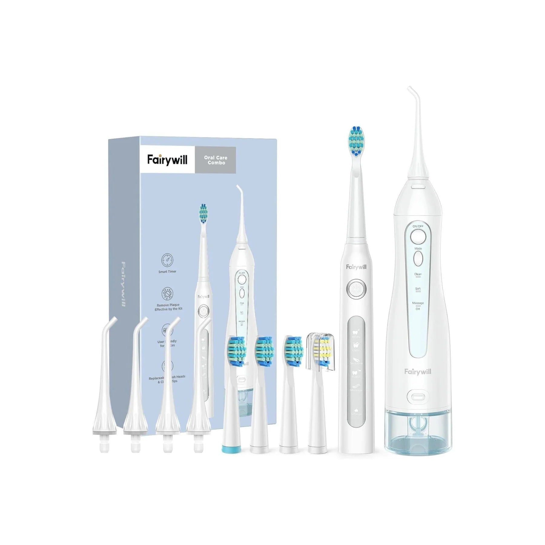 Bitvae Water Flosser and Electric Toothbrush Combo - Cordless Water Flosser for teeth - 5 Modes Sonic Electric Toothbrush , 3 Modes Water Flosser Picks Brand: Bitvae