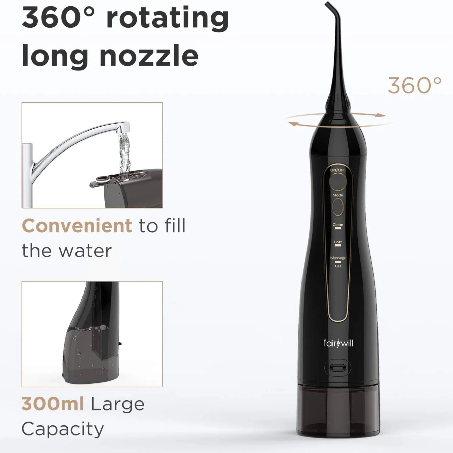 Bitvae Water Flosser and Electric Toothbrush Combo - Cordless Water Flosser for teeth - 5 Modes Sonic Electric Toothbrush , 3 Modes Water Flosser Picks Brand: Bitvae