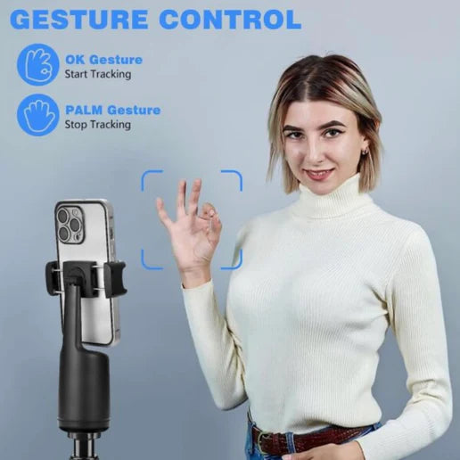 Yesido SF15 Intelligent Face Recognition 360-Degree Rotating PTZ Shooting Holder - Black