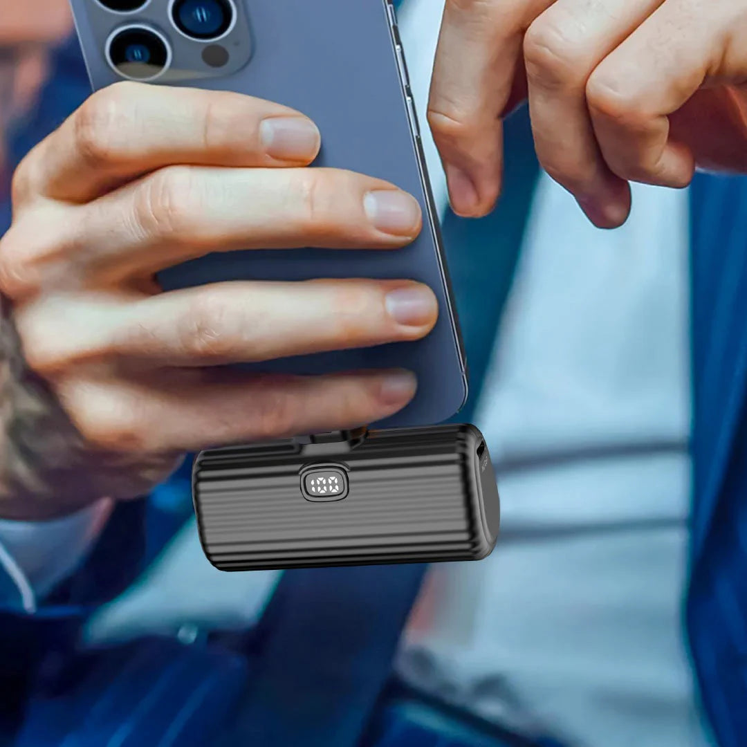 Pocket Power Bank Type-C Output 5000 mAh Black by Green Lion