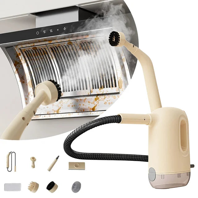 Handheld Steam Cleaner with 8-Piece Accessory Kit,Multi-Surface Pressurized steam cleaner,300mL Large Capacity,Natural Steam for Home Use,Cleaning Floors,Bathroom,Kitchen,Car